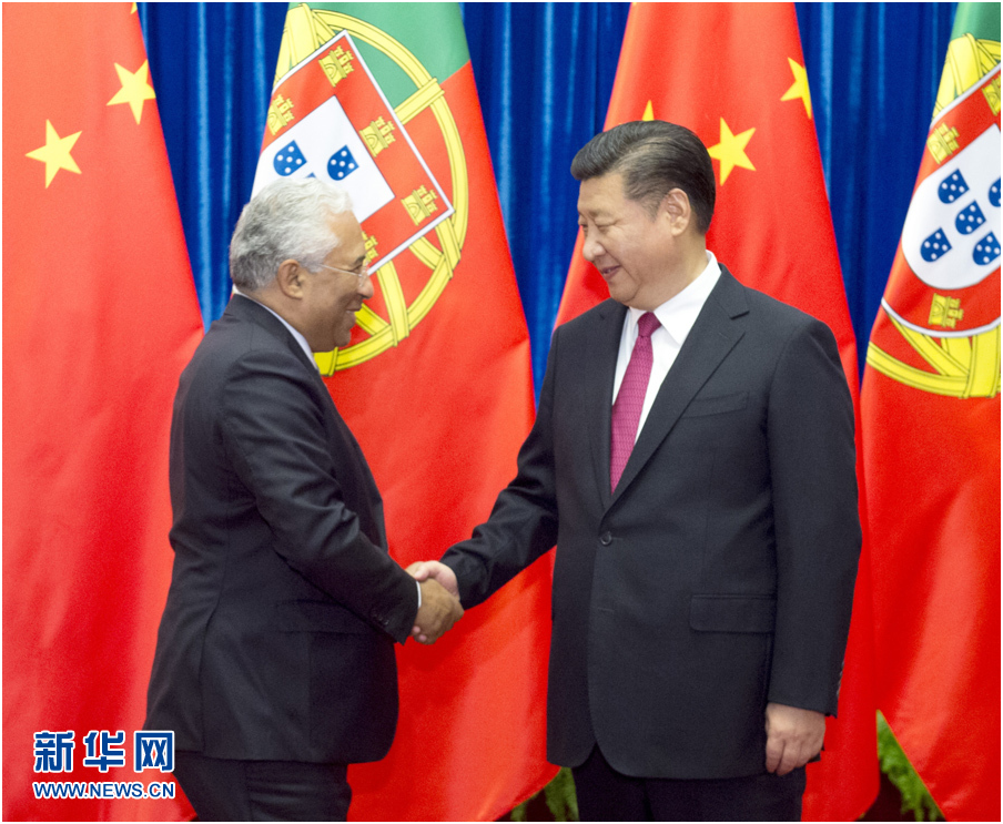 习近平会见葡萄牙总理科斯塔