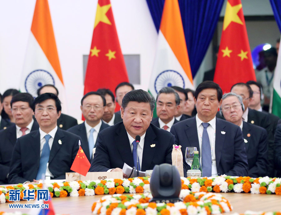 习近平出席金砖国家领导人第八次会晤并发表重要讲话