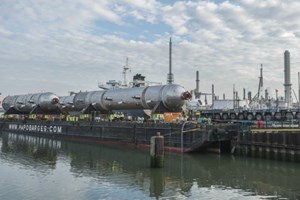 Three new reactors arrive at ExxonMobil's Rotterdam refinery 